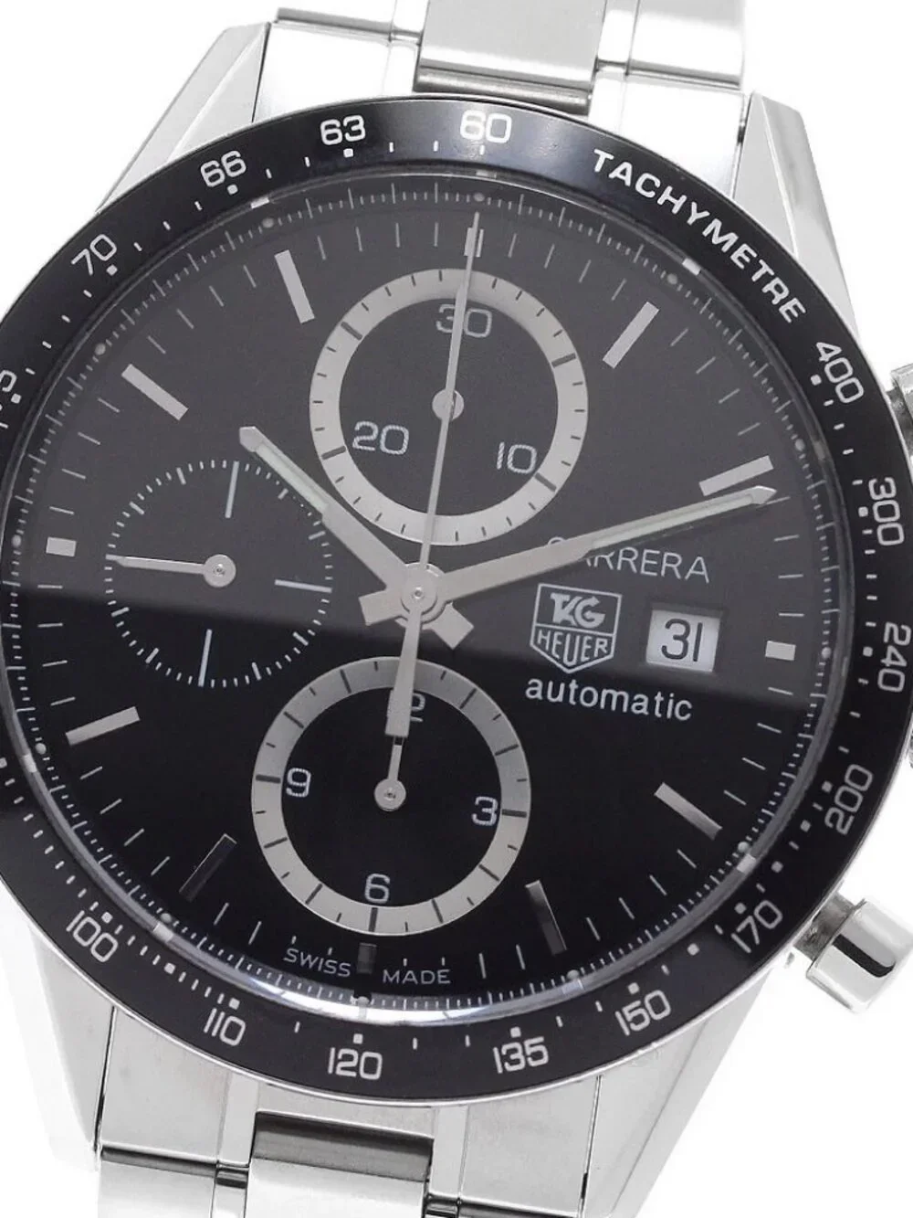 TAG HEUER Carrera CV2010 Date Chronograph black Dial Automatic Men's_965940